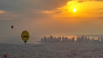 Sześć lotów i niezwykłe widoki. Balon RMF FM królował na katarskim niebie