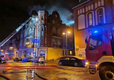 Nocny pożar kamienicy w Zabrzu. Ewakuowano 14 osób