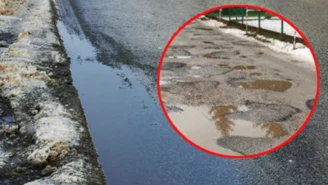 Łódź: Dziury na drodze gruntowej załatano... asfaltem. Miasto tłumaczy