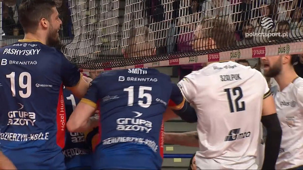 Fragment meczu 23. kolejki PlusLigi Projekt Warszawa – Grupa Azoty ZAKSA Kędzierzyn-Koźle.

