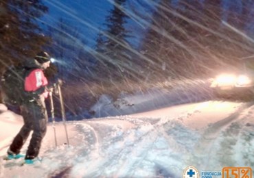 Ratownicy sprowadzili dwóch turystów z Babiej Góry