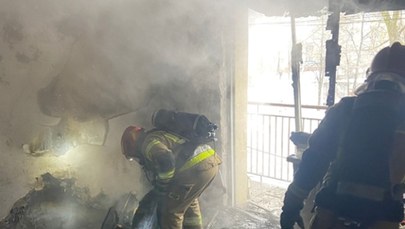 Pożar w Katowicach. Trzy osoby poszkodowane