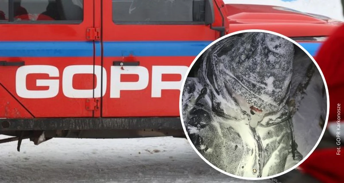 ​Dwóch turystów w spodniach dresowych i zwykłych kurtkach próbowało wejść w ekstremalnie trudnych warunkach na Śnieżkę. Jeden z nich dostał hipotermii. Pomocy musieli im udzielać w weekend goprowcy.