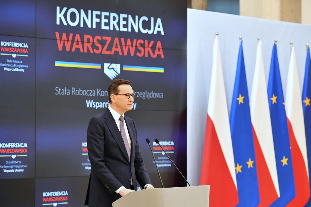 "Ukraina potrzebuje naszego wsparcia i nadziei. Polska jest gotowa wziąć współodpowiedzialność za kształtowanie nowego ładu światowego, w którym nie będzie miejsca dla rosyjskiego imperializmu" - zadeklarował premier Mateusz Morawiecki podczas Konferencji Warszawskiej.