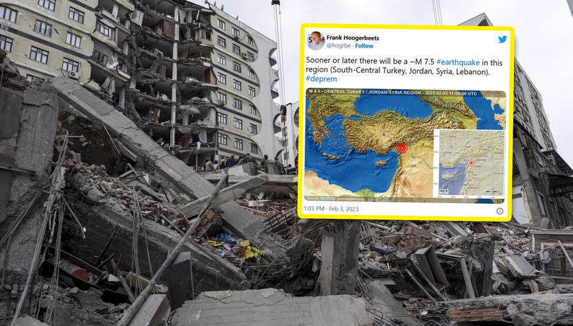Zaalarmował o tym w sieci. Geolog przewidział trzęsienie ziemi w Turcji