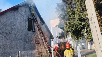Śląskie: Pożar domu jednorodzinnego w Stanicy