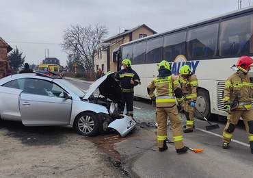 Wypadek autokaru przewożącego dzieci w Wielkopolsce