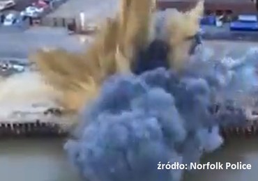 Nieplanowany wybuch. Eksplodowała bomba z czasów II WŚ [FILM] 