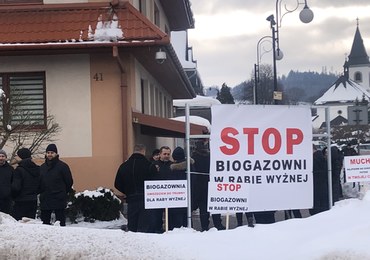 Mieszkańcy Raby Wyżnej blokowali drogę. "Stop biogazowni"