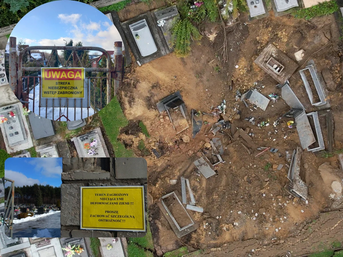 Południowa część cmentarza przy ulicy Jana Pawła II w małopolskiej Trzebini i część leżących przy tej ulicy ogródków działkowych są na liście miejsc najbardziej zagrożonych powstaniem nowych zapadlisk - dowiedzieli się nieoficjalnie dziennikarze RMF FM. Takie ustalenia to efekt badań prowadzonych przez zespół naukowców na zlecenie Spółki Restrukturyzacji Kopalń, których wyniki poznaliśmy. Dowiedzieliśmy się także, że według ustaleń ekspertów w tej chwili nie ma niebezpiecznych pustek w ziemi w pobliżu zabudowań mieszkalnych w Trzebini. 