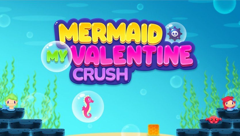 Gra online za darmo Mermaid My Valentine Crush to przygodowa gra, w której musisz dotrzeć do swojej syrenki! Szukasz łatwej i przyjemnej gry, a jednym z Twoich ulubionych motywów są syrenki i podwodny świat? Mermaid My Valentine Crush - to darmowa gra online dla Ciebie!
