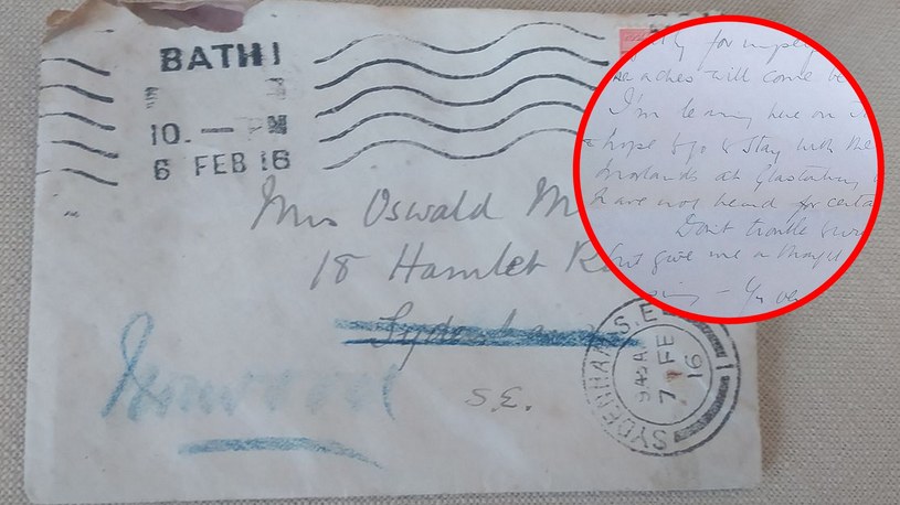 Royal Mail może nie dołożyła wszelkich starań, by list wysłany w 1916 roku szybko dotarł do adresatki, ale przynajmniej nie przepadł na zawsze w odmętach jednej z sortowni.