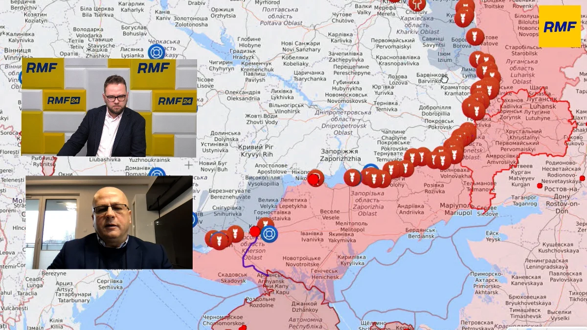 Zwiększona o kilkanaście liczba rosyjskich okrętów wojennych stacjonujących na Morzu Czarnym oraz utrzymywanie w gotowości wojsk na Białorusi. To niepokojące sygnały dotyczące ewentualnej kolejnej ofensywy Rosji na Ukrainę. Tydzień przed pierwszą rocznicą inwazji armii Putina na kraj naszych sąsiadów zapytaliśmy o nie w najnowszym odcinku Rzutu na Mapę, którego gościem w tym tygodniu jest generał Jarosław Kraszewski – był szef Departamentu Zwierzchnictwa nad Siłami Zbrojnymi w Biurze Bezpieczeństwa Narodowego. 