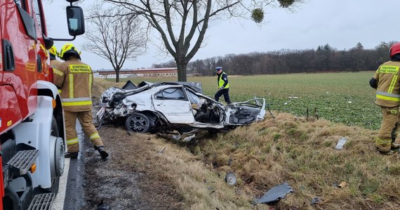 Jedna osoba zginęła w wypadku samochodu osobowego i ciężarówki na drodze krajowej nr 11 na Opolszczyźnie. Do zdarzenia doszło na trasie pomiędzy Kluczborkiem i Kępnem.