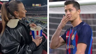 Robert Lewandowski strzela, jego żona szaleje na Camp Nou. Anna skradła show. "Pierwsza dama"