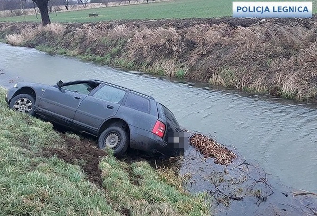 Samochód w rzece, a kierowca w stawie hodowlanym - w taki nietypowy sposób zakończyła się ucieczka kierowcy przed policjantami na Dolnym Śląsku. 35-latek nie zatrzymał się do kontroli drogowej. Był pod wpływem narkotyków.         

