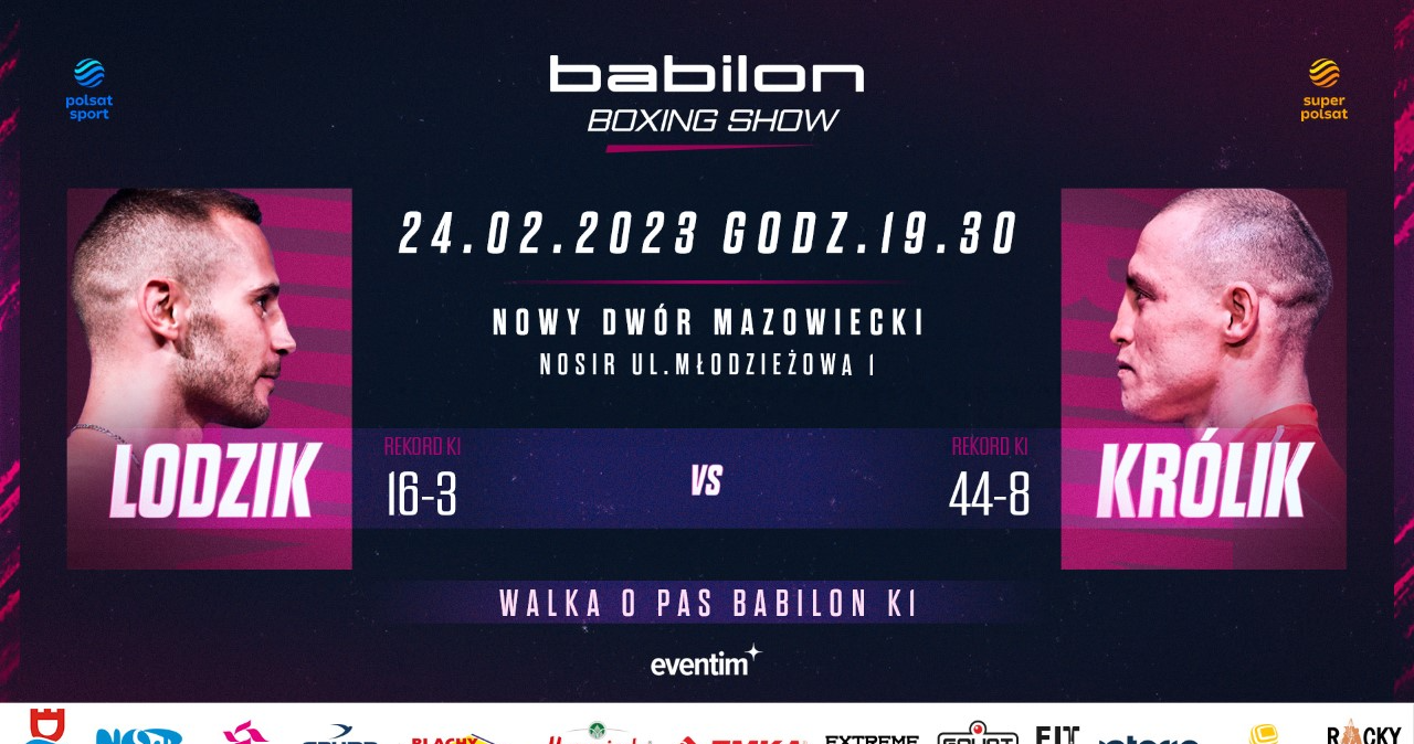 Babilon Boxing Show Transmisja, karta walk