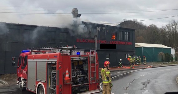 Sześć zastępów strażaków brało udział w gaszeniu pożaru, który wybuchł we wtorek w zakładzie blacharsko-lakierniczym w Rybniku. Nikomu nic się nie stało, pracownicy w porę opuścili budynek – przekazała straż pożarna.