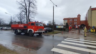 Pożar i ewakuacja w szkole podstawowej w Kętrzynie