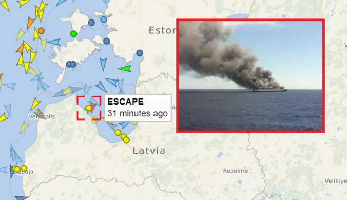 Pożar statku z niebezpiecznym ładunkiem. "Escape" dryfuje na Bałtyku