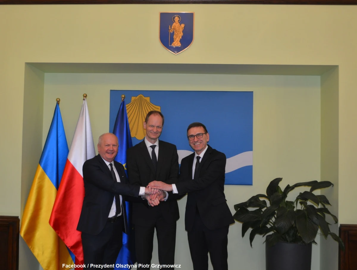 "Wyjeżdżam z Warszawy i odwiedzam inne miasta, żeby poznawać takie lokalne zależności" - powiedział podczas wizyty w Olsztynie ambasador Niemiec w Polsce Thomas Bagger. Spotkał się on m.in. z prezydentem Olsztyna Piotrem Grzymowiczem.