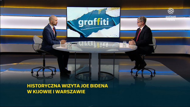 Marcin Fijołek pytał doradcę prezydenta Pawła Solocha, czy to, co prezydent Joe Biden powiedział w Polsce oficjalnie, to wszystko, co zostało ustalone, czy toczą się również jakieś rozmowy robocze. - Oczywiście, że jest poziom roboczy - zapewniał w programie "Graffiti". Przypomniał o rozmowach prezydentów w cztery oczy, m.in. o idei składów wojskowych na terenie Polski.- Konkrety też były, ale w rozmowach w cztery oczy. Oczywiście nie były to w tym momencie żadne rozmowy techniczne, które miały być skonkludowane jakimś porozumieniem - powiedział.