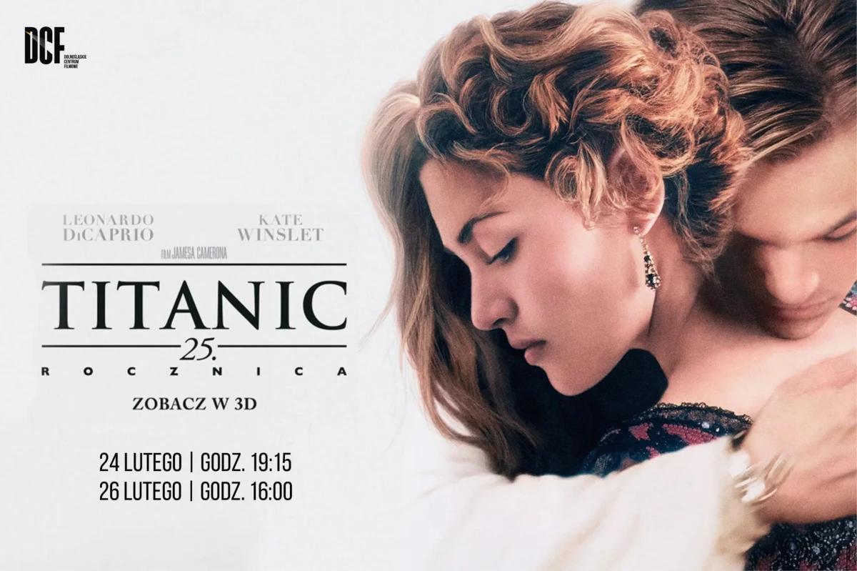 Kultowy „Titanic” ponownie na dużym ekranie. Film w poprawionej jakości i technologii 3D będzie można zobaczyć w Dolnośląskim Centrum Filmowym we Wrocławiu. W najbliższych dniach zaplanowano dwa pokazy specjalne.