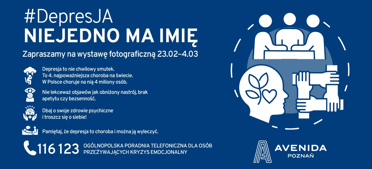 Od 23 lutego do 4 marca można oglądać specjalną wystawę zatytułowaną #DepresJa, składającą się z 12 prac fotograficznych pomysłu Pauliny Mikołajczak. Fotografie wystawiono w Centrum Handlowym Avenida w Poznaniu.
