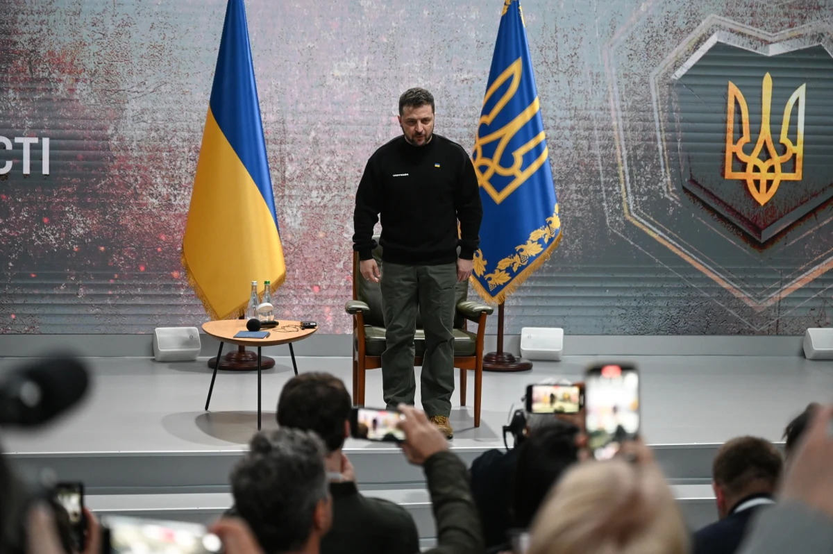 Jeśli Ukraina przegra, to Rosja zaatakuje kraje bałtyckie - ostrzegł w piątek prezydent Wołodymyr Zełenski w trakcie konferencji prasowej zorganizowanej w rok od rosyjskiej agresji na Ukrainę.