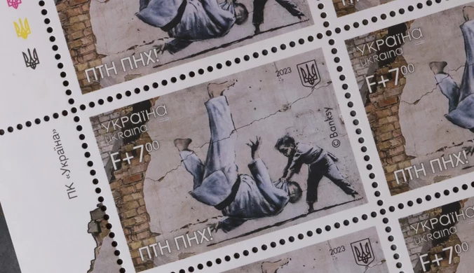 Ukraina wydaje znaczek pocztowy z reprodukcją muralu Banksy’ego