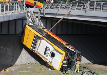 Autobus spadł z wiaduktu w Warszawie. Jest apelacja ws. wyroku