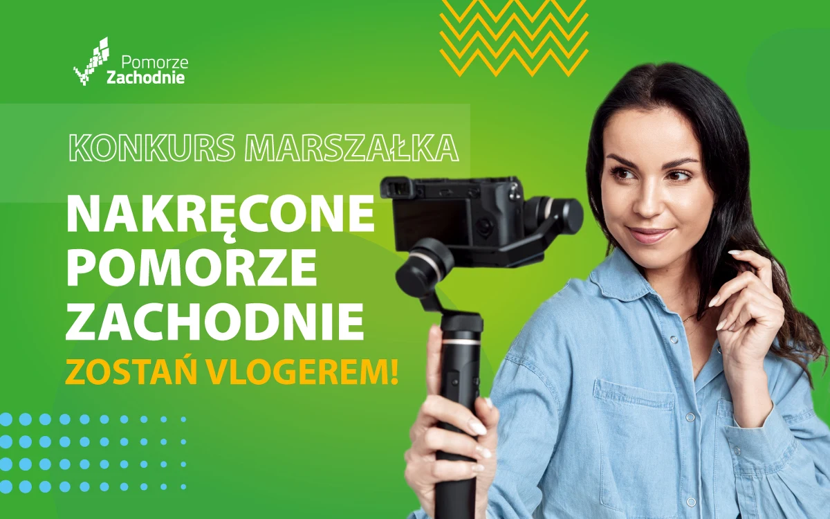 Można wygrać sprzęt do filmowania, a wystarczy złapać za kamerę i opowiedzieć o ciekawym miejscu, sposobie na spędzenie czasu lub o interesującej osobie. Ruszyła druga edycja konkursu na vloga o Pomorzu Zachodnim.