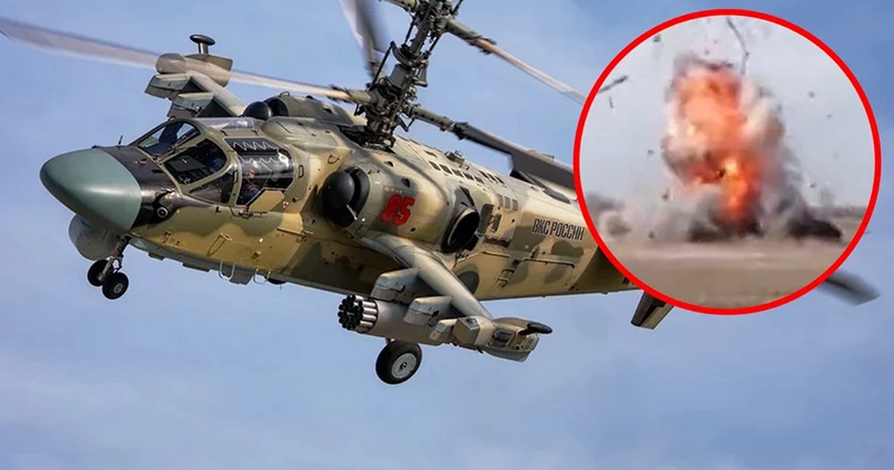 Siły Zbrojne Ukrainy zestrzeliły kolejny potężny śmigłowiec Ka-52 Aligator. To cios dla Rosjan, którzy głoszą, że to najpotężniejsza maszyna bojowa w Ukrainie i unikat na skalę światową.