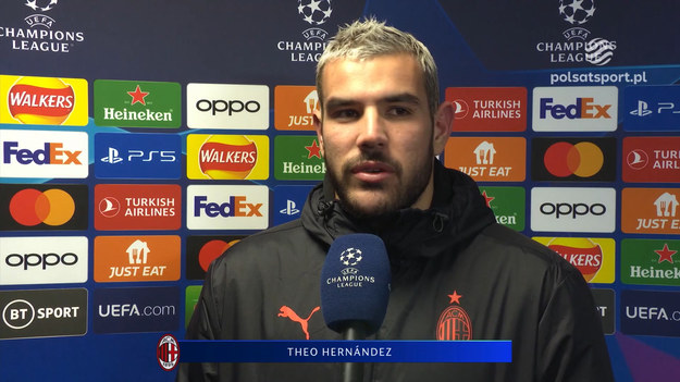 Rozmowa z Theo Hernandezem po meczu Tottenham Hotspur - AC Milan w 1/8 finału Ligi Mistrzów. 

