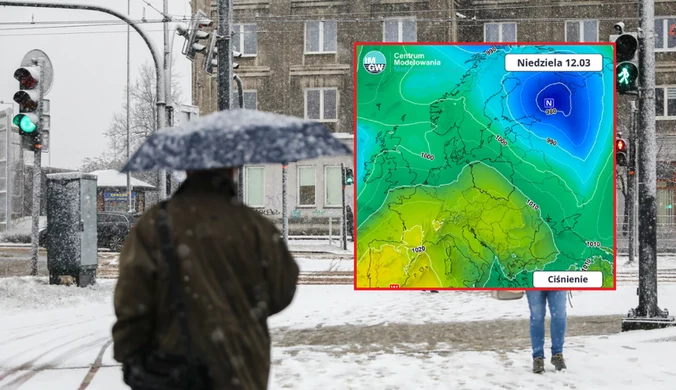 Cyklon Diethelm nad Polską. Już dziś załamanie pogody. Uwaga na śnieżyce i wichury