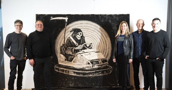 Obraz Banksy’ego wystawiony na aukcję. Kilkanaście lat temu ofiarował go innym artystom w akcie wdzięczności za wyświadczoną mu przysługę.  