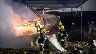 Pożar fabryki mebli w Wałdowie Królewskim