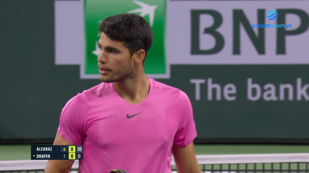 ATP Masters 1000 Indian Wells: CARLOS ALCARAZ - JACK DRAPER 6:2,2:0 A.

 Skrót meczu. 