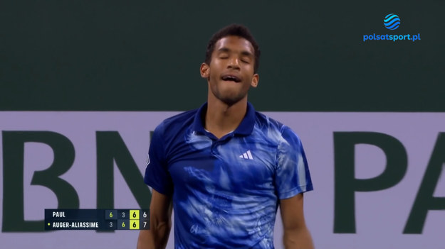 TOMMY PAUL - FÉLIX AUGER-ALIASSIME 6:3, 3:6, 6(6):7(8).  INDIAN WELLS