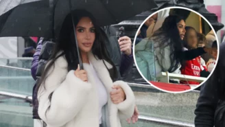 Kim Kardashian przyłapana na meczu Ligi Europy. Od razu przyciągnęła uwagę