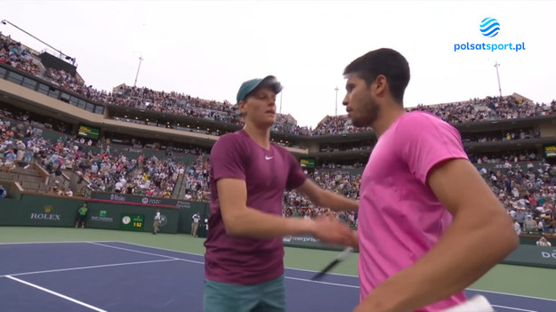 CARLOS ALCARAZ - JANNIK SINNER 7-6(4), 6-3.ATP Masters 1000 Indian Wells