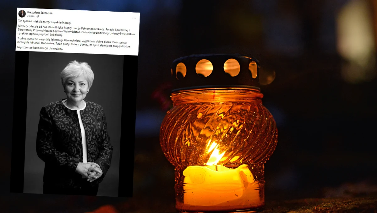Zmarła przewodnicząca Sejmiku Województwa Zachodniopomorskiego Maria Ilnicka-Mądry - poinformowano na stronie internetowej sejmiku. Miała 77 lat.