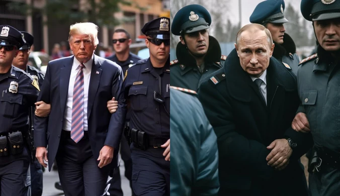 Trump aresztowany, Putin przed sądem. Fałszywe zdjęcia sztucznej inteligencji