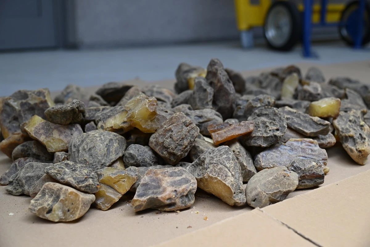 Przemyt ok. 37 kg bursztynu o wartości nawet pół miliona złotych udaremnili funkcjonariusze KAS na granicy w Zosinie (Lubelskie). Obywatel Ukrainy ukrył bursztyn pod kołem zapasowym, w siedzeniach i w bagażniku. Wobec kierowcy wszczęto postępowanie karne skarbowe.