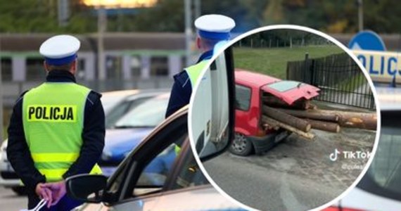 Kierowca czerwonego cinquecento został gwiazdą internetu. Nagranie, na którym widać auto wyładowane dużą ilością drewna, cieszy się ogromnym zainteresowaniem w sieci. Pojazd zatrzymali policjanci z Mikołowa.
