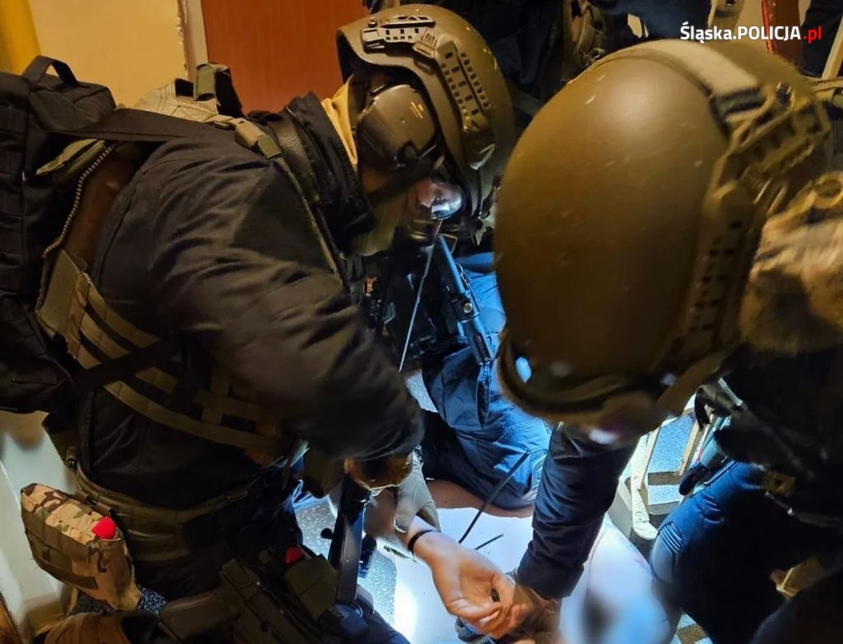 Pseudokibice ze Śląska zatrzymani przez policję. Do tymczasowego aresztu trafiło 8 osób. Prokurator postawił im 37 zarzutów. Jak informuje reporter RMF FM Marcin Buczek, poza udziałem w zorganizowanej grupie przestępczej, zatrzymani usłyszeli też m.in. zarzuty udziału w bójkach.