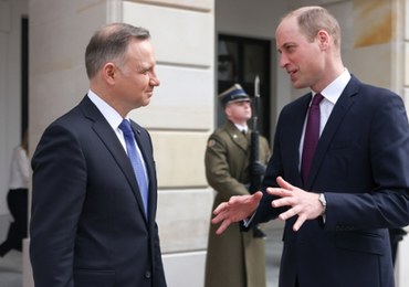 Książę William spotkał się z Andrzejem Dudą i uchodźcami