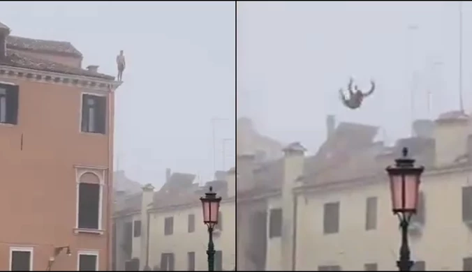 Skoczył do kanału z dachu, kolega nagrywał. Oburzenie w Wenecji