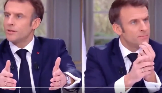 Macron zdjął "luksusowy" zegarek podczas wywiadu. Widzowie wszystko zauważyli 