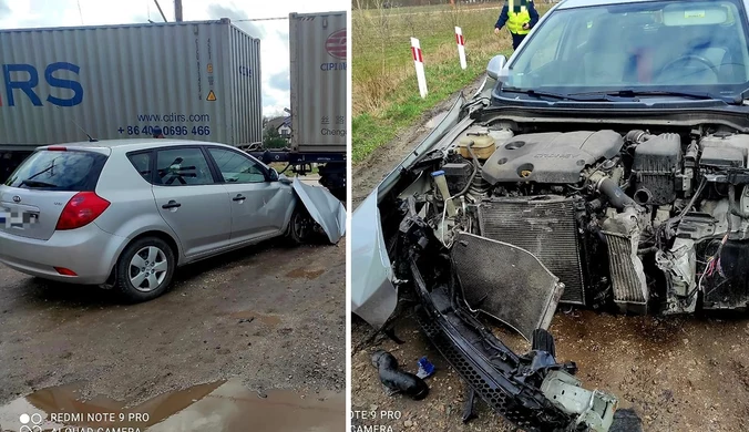 Wjechał w pociąg. 82-latek tłumaczył, że go nie zauważył